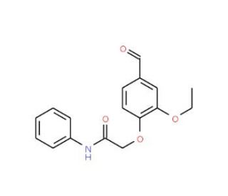 2-(2-ethoxy-4-formylphenoxy)-N-phenylacetamide - chemical structure image