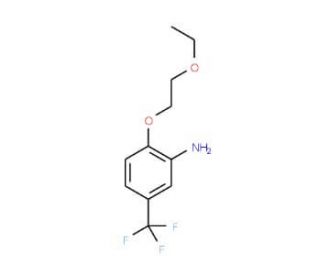 2-(2-Ethoxyethoxy)-5-(trifluoromethyl)aniline - chemical structure image