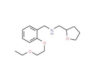 [2-(2-Ethoxyethoxy)phenyl]-N-(tetrahydro-2-furanylmethyl)methanamine - chemical structure image
