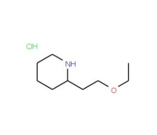 2-(2-Ethoxyethyl)piperidine hydrochloride - chemical structure image