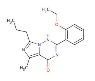 2-(2-Ethoxyphenyl)-5-methyl-7-propyl-3H-imidazo[5,1-f][1,2,4]triazin-4-one (CAS 224789-21-3) - chemical structure image