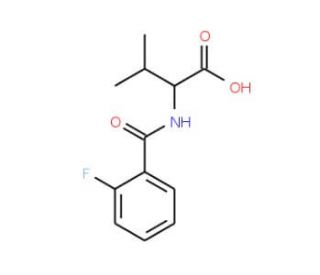 2-(2-Fluoro-benzoylamino)-3-methyl-butyric acid - chemical structure image