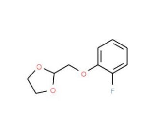 2-(2-Fluoro-phenoxymethyl)-[1,3]dioxolane (CAS 850348-82-2) - chemical structure image