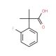 2-(2-Fluoro-phenyl)-2-methyl-propionic acid (CAS 870849-49-3) - chemical structure image