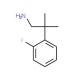2-(2-Fluoro-phenyl)-2-methyl-propylamine - chemical structure image
