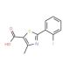 2-(2-Fluoro-phenyl)-4-methyl-thiazole-5-carboxylic acid (CAS 879070-37-8) - chemical structure image