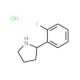 2-(2-Fluoro-phenyl)-pyrrolidine hydrochloride (CAS 72216-04-7 (non-salt)) - chemical structure image