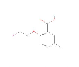 2-(2-Fluoroethoxy)-5-methylbenzoic acid (CAS 1269797-08-1) - chemical structure image