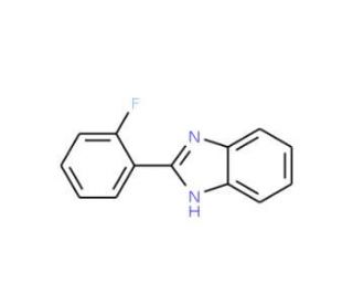 2-(2-fluorophenyl)-1H-1,3-benzodiazole (CAS 321-51-7) - chemical structure image