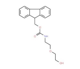 2-[2-(Fmoc-amino)ethoxy]ethanol (CAS 299430-87-8) - chemical structure image