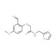 2-(2-formyl-4-methoxyphenoxy)-N-(2-furylmethyl)acetamide - chemical structure image
