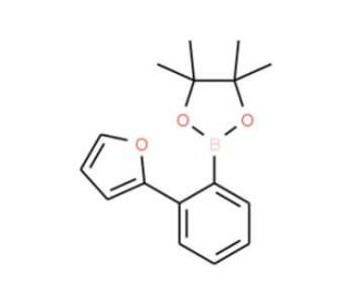 2-[2-(Fur-2-yl)phenyl]-4,4,5,5-tetramethyl-1,3,2-dioxaborolane (CAS 876316-28-8) - chemical structure image