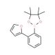 2-[2-(Fur-2-yl)phenyl]-4,4,5,5-tetramethyl-1,3,2-dioxaborolane (CAS 876316-28-8) - chemical structure image