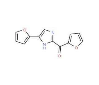 2-(2-Furoyl)-4(5)-(2-furanyl)-1H-imidazole (CAS 91037-91-1) - chemical structure image
