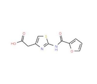 [2-(2-furoylamino)-1,3-thiazol-4-yl]acetic acid - chemical structure image