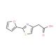 [2-(2-furyl)-1,3-thiazol-4-yl]acetic acid - chemical structure image