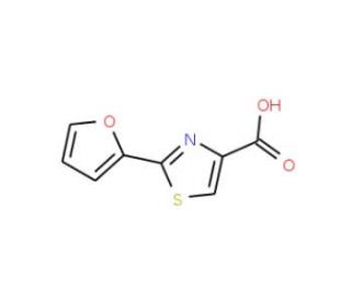 2-(2-furyl)-1,3-thiazole-4-carboxylic acid (CAS 115299-13-3) - chemical structure image