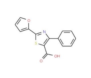 2-(2-furyl)-4-phenyl-1,3-thiazole-5-carboxylic acid - chemical structure image