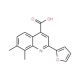 2-(2-furyl)-7,8-dimethylquinoline-4-carboxylic acid - chemical structure image