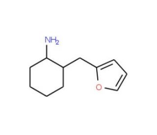 2-(2-furylmethyl)cyclohexanamine (CAS 67823-66-9) - chemical structure image