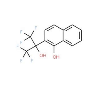 2-(2-Hydroxy-1,1,1,3,3,3-hexafluoropropyl)-1-naphthol (CAS 2092-87-7) - chemical structure image