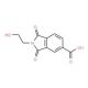 2-(2-Hydroxyethyl)-1,3-dioxo-2,3-dihydro-1H-isoindole-5-carboxylic acid (CAS 17329-32-7) - chemical structure image