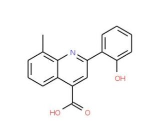 2-(2-hydroxyphenyl)-8-methylquinoline-4-carboxylic acid - chemical structure image