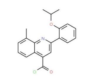 2-(2-isopropoxyphenyl)-8-methylquinoline-4-carbonyl chloride - chemical structure image