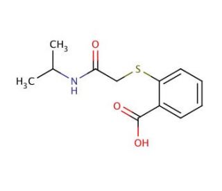 2-{[2-(isopropylamino)-2-oxoethyl]thio}benzoic acid - chemical structure image