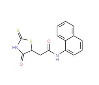 2-(2-Mercapto-4-oxo-4,5-dihydro-1,3-thiazol-5-yl)-N-1-naphthylacetamide - chemical structure image
