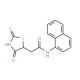 2-(2-Mercapto-4-oxo-4,5-dihydro-1,3-thiazol-5-yl)-N-1-naphthylacetamide - chemical structure image