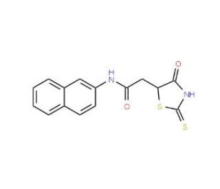 2-(2-Mercapto-4-oxo-4,5-dihydro-1,3-thiazol-5-yl)-N-2-naphthylacetamide - chemical structure image