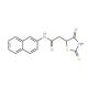 2-(2-Mercapto-4-oxo-4,5-dihydro-1,3-thiazol-5-yl)-N-2-naphthylacetamide - chemical structure image