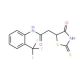 2-(2-Mercapto-4-oxo-4,5-dihydro-1,3-thiazol-5-yl)-N-[2-(trifluoromethyl)phenyl]acetamide - chemical structure image
