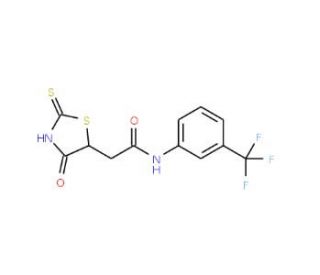 2-(2-Mercapto-4-oxo-4,5-dihydro-1,3-thiazol-5-yl)-N-[3-(trifluoromethyl)phenyl]acetamide - chemical structure image