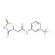 2-(2-Mercapto-4-oxo-4,5-dihydro-1,3-thiazol-5-yl)-N-[3-(trifluoromethyl)phenyl]acetamide - chemical structure image