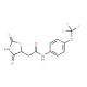 2-(2-Mercapto-4-oxo-4,5-dihydro-1,3-thiazol-5-yl)-N-[4-(trifluoromethoxy)phenyl]acetamide - chemical structure image