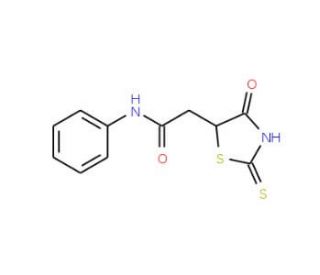 2-(2-Mercapto-4-oxo-4,5-dihydro-1,3-thiazol-5-yl)-N-phenylacetamide - chemical structure image