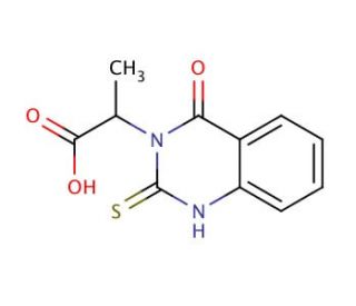 2-(2-mercapto-4-oxoquinazolin-3(4H)-yl)propanoic acid - chemical structure image