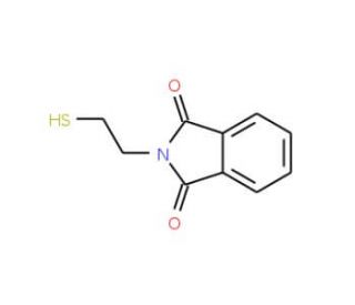 2-(2-Mercaptoethyl)isoindoline-1,3-dione (CAS 4490-75-9) - chemical structure image