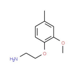 2-(2-Methoxy-4-methyl-phenoxy)-ethylamine - chemical structure image