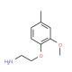 2-(2-Methoxy-4-methyl-phenoxy)-ethylamine - chemical structure image