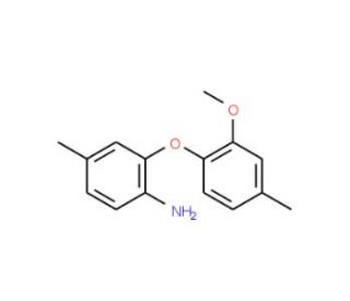 2-(2-Methoxy-4-methylphenoxy)-4-methylphenylamine - chemical structure image