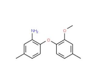 2-(2-Methoxy-4-methylphenoxy)-5-methylphenylamine - chemical structure image