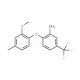 2-(2-Methoxy-4-methylphenoxy)-5-(trifluoromethyl)-phenylamine - chemical structure image