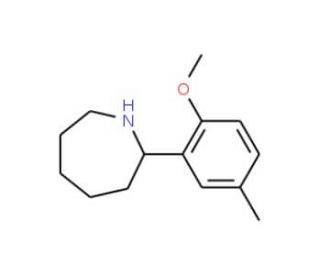 2-(2-Methoxy-5-methylphenyl)azepane - chemical structure image