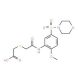 [(2-{[2-methoxy-5-(morpholin-4-ylsulfonyl)phenyl]amino}-2-oxoethyl)thio]acetic acid - chemical structure image