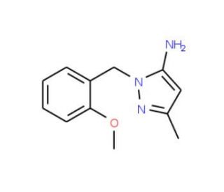 2-(2-Methoxy-benzyl)-5-methyl-2H-pyrazol-3-ylamine - chemical structure image