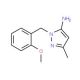2-(2-Methoxy-benzyl)-5-methyl-2H-pyrazol-3-ylamine - chemical structure image