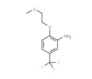 2-(2-Methoxy-ethoxy)-5-trifluoromethyl-phenylamine - chemical structure image